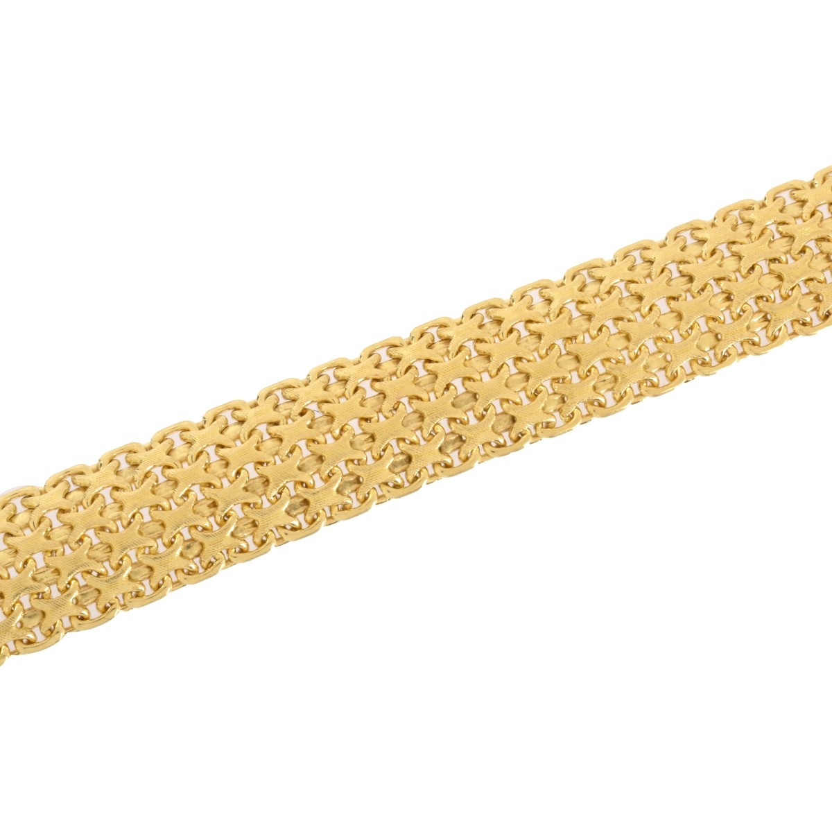 18K Mesh Link Bracelet