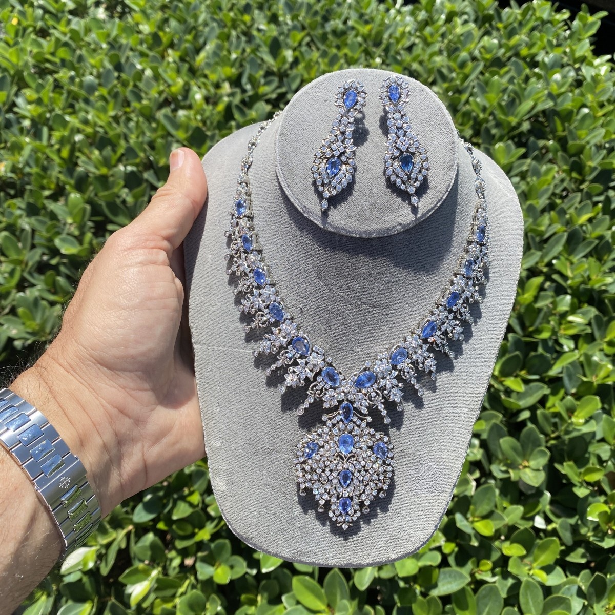 Sapphire, Diamond and 14K Suite