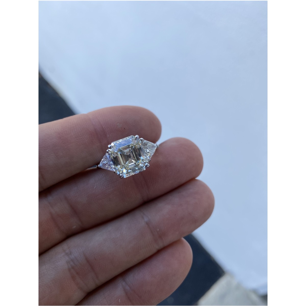 Diamond and Platinum Engagement Ring