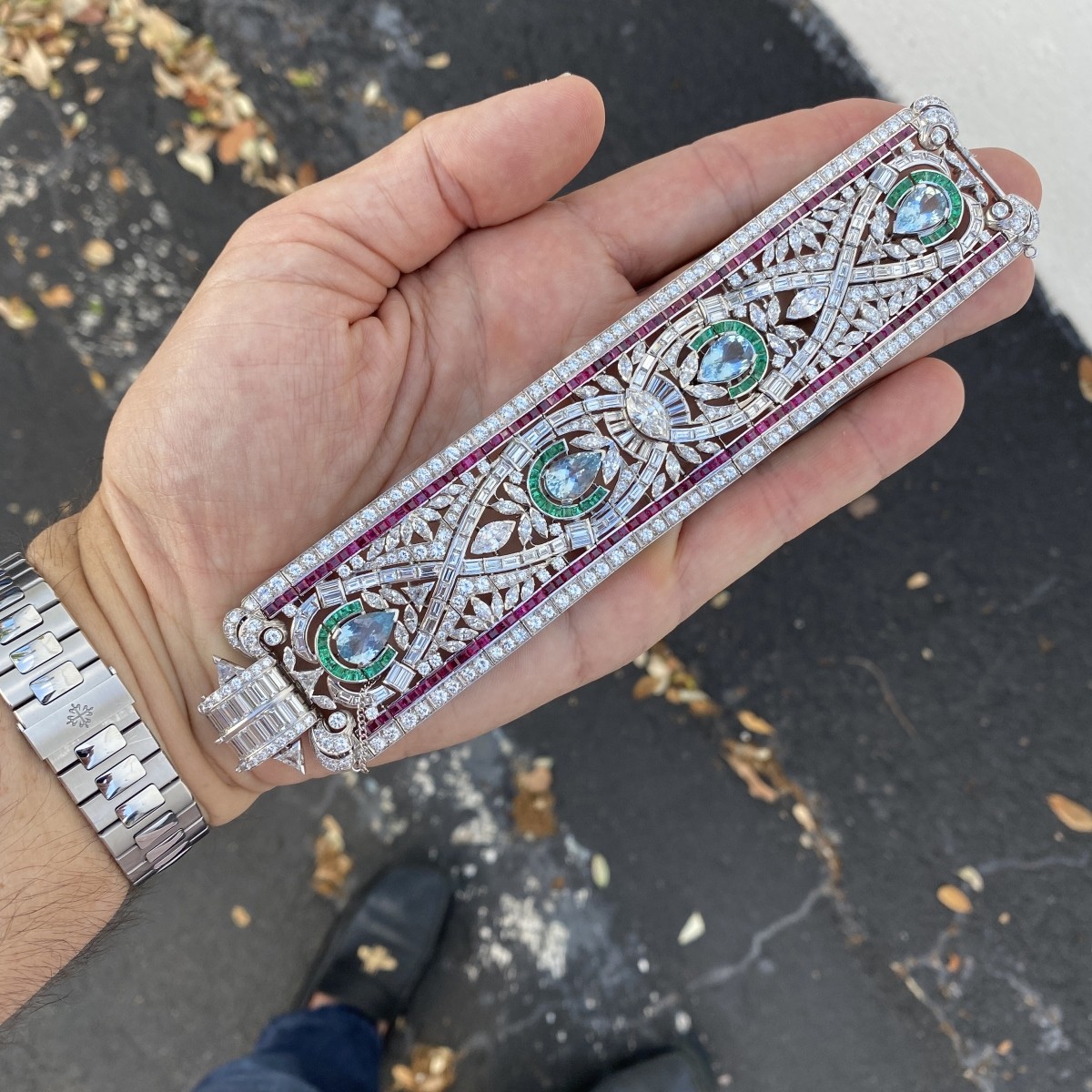 Very Fine Art Deco Diamond Bracelet