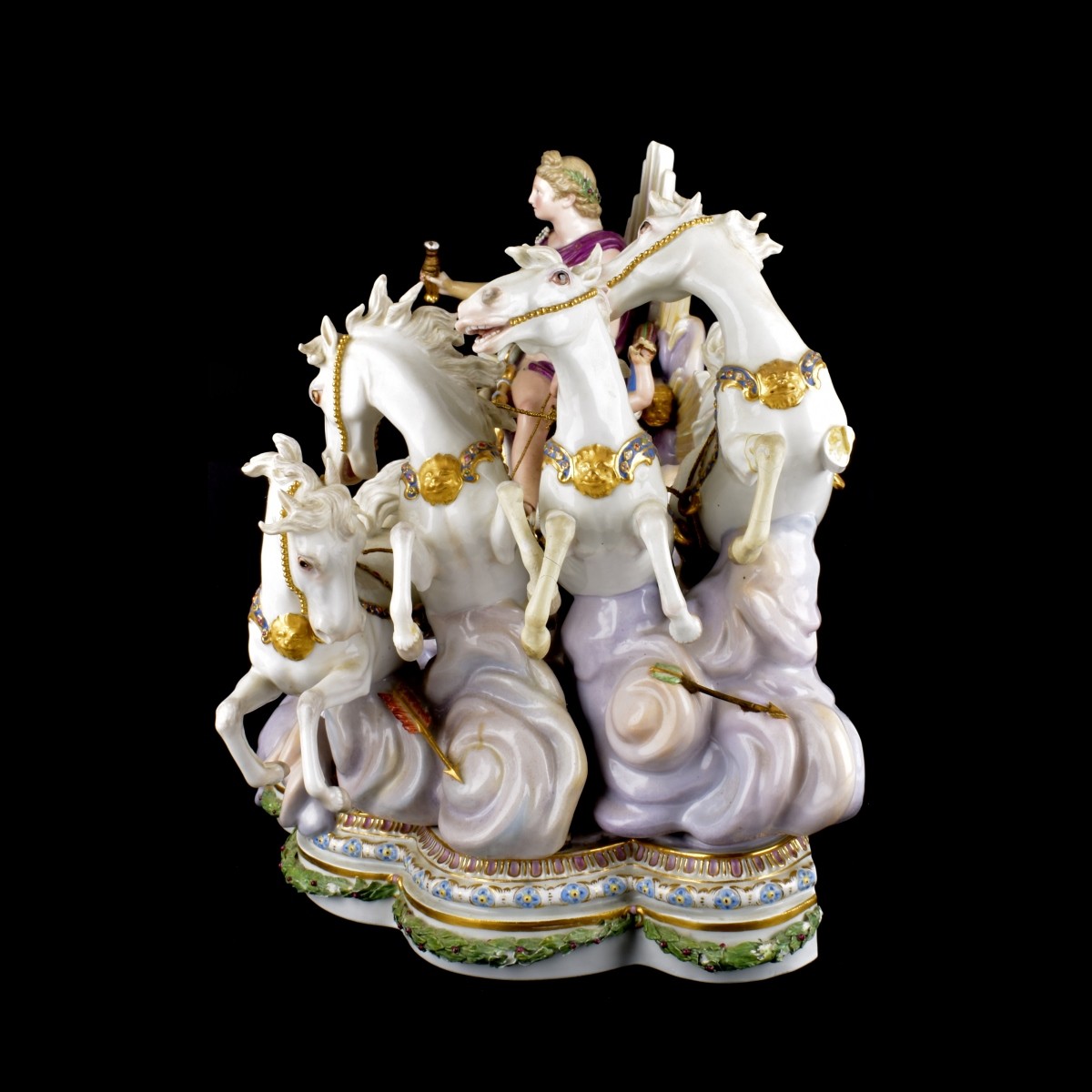 19th C. Meissen Chariot Group
