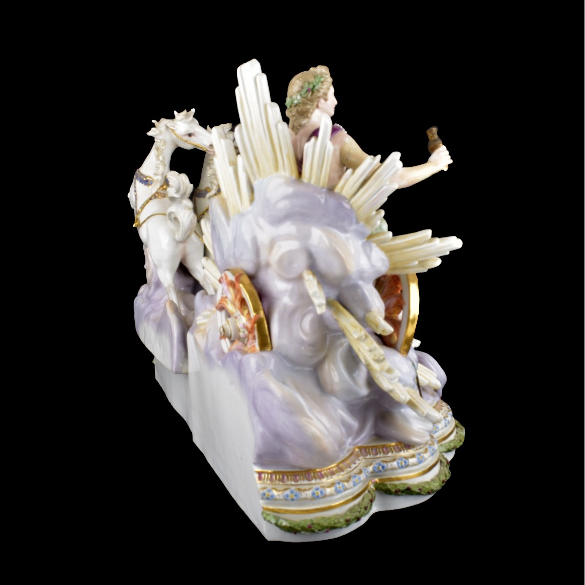 19th C. Meissen Chariot Group