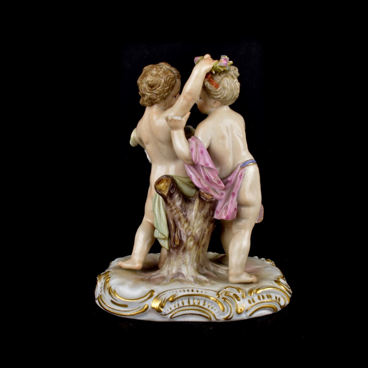 19th C. Meissen Putti Couple