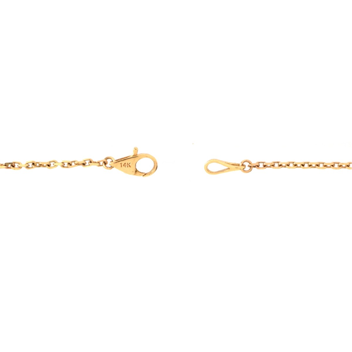 Diamond and 14K Pendant Necklace