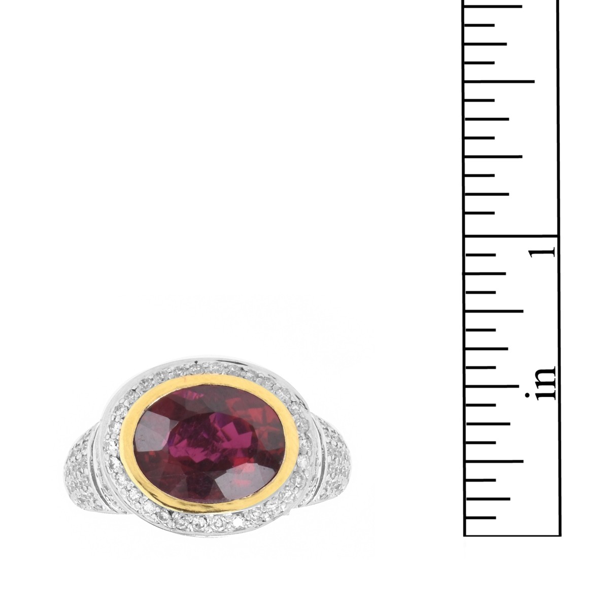 Tourmaline, Diamond and 18K Ring