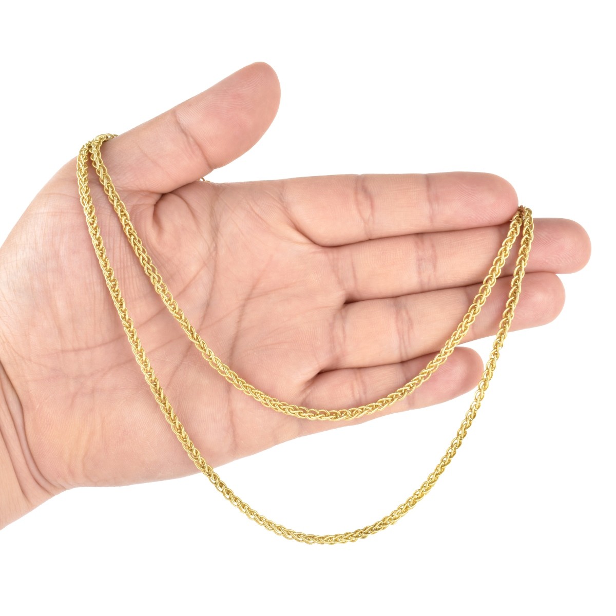 Foxtail Link 18K Chain