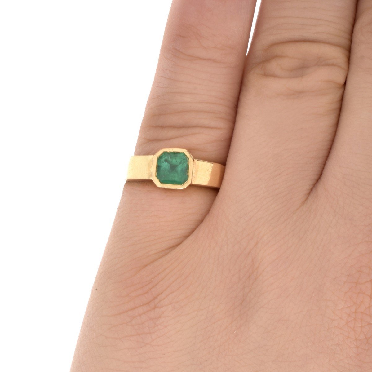 Emerald and 18K Ring