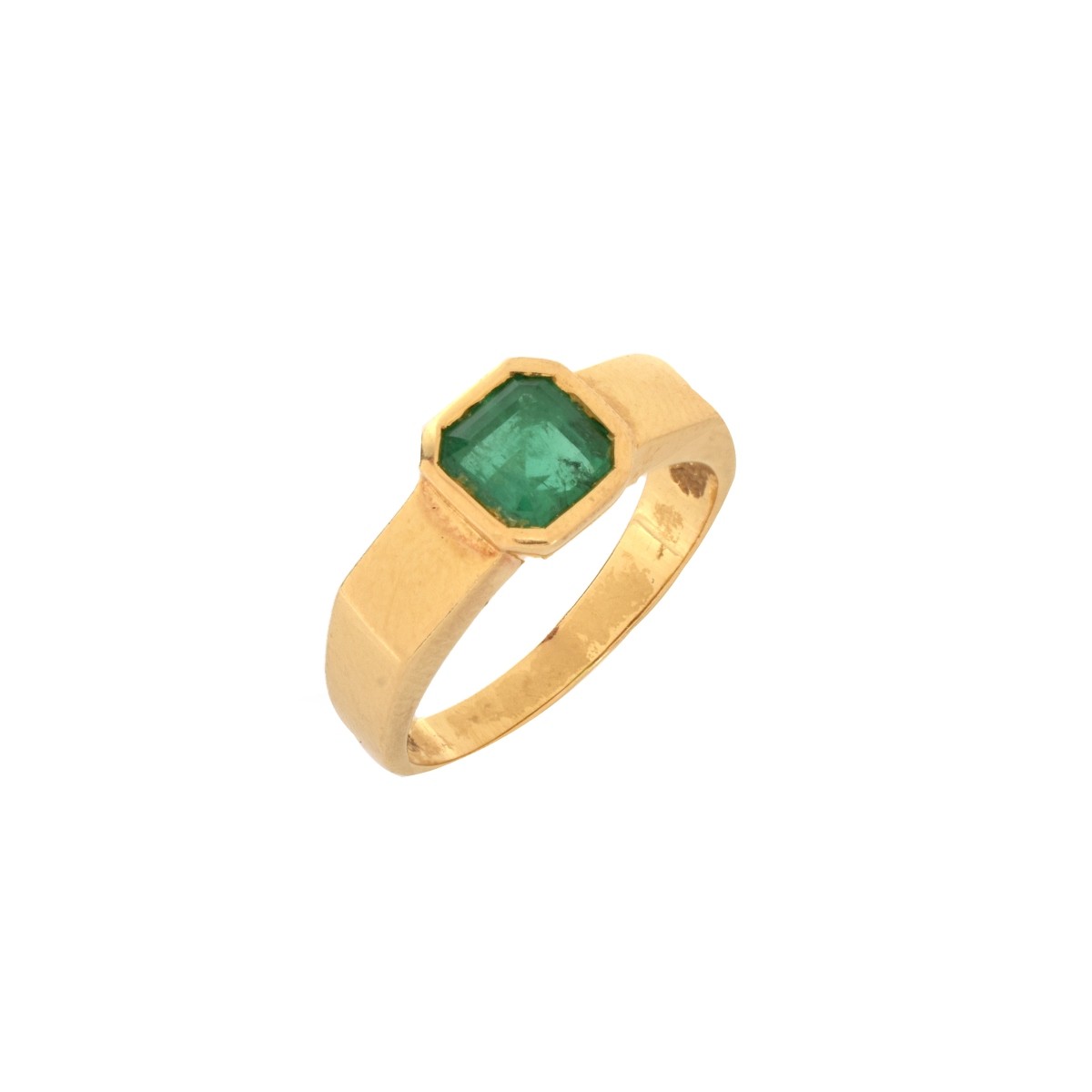 Emerald and 18K Ring