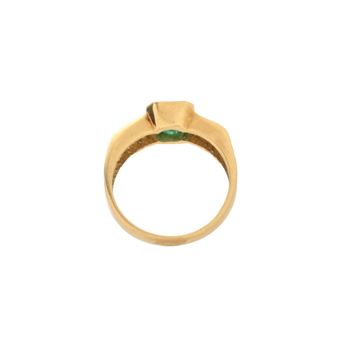 Emerald and 18K Ring