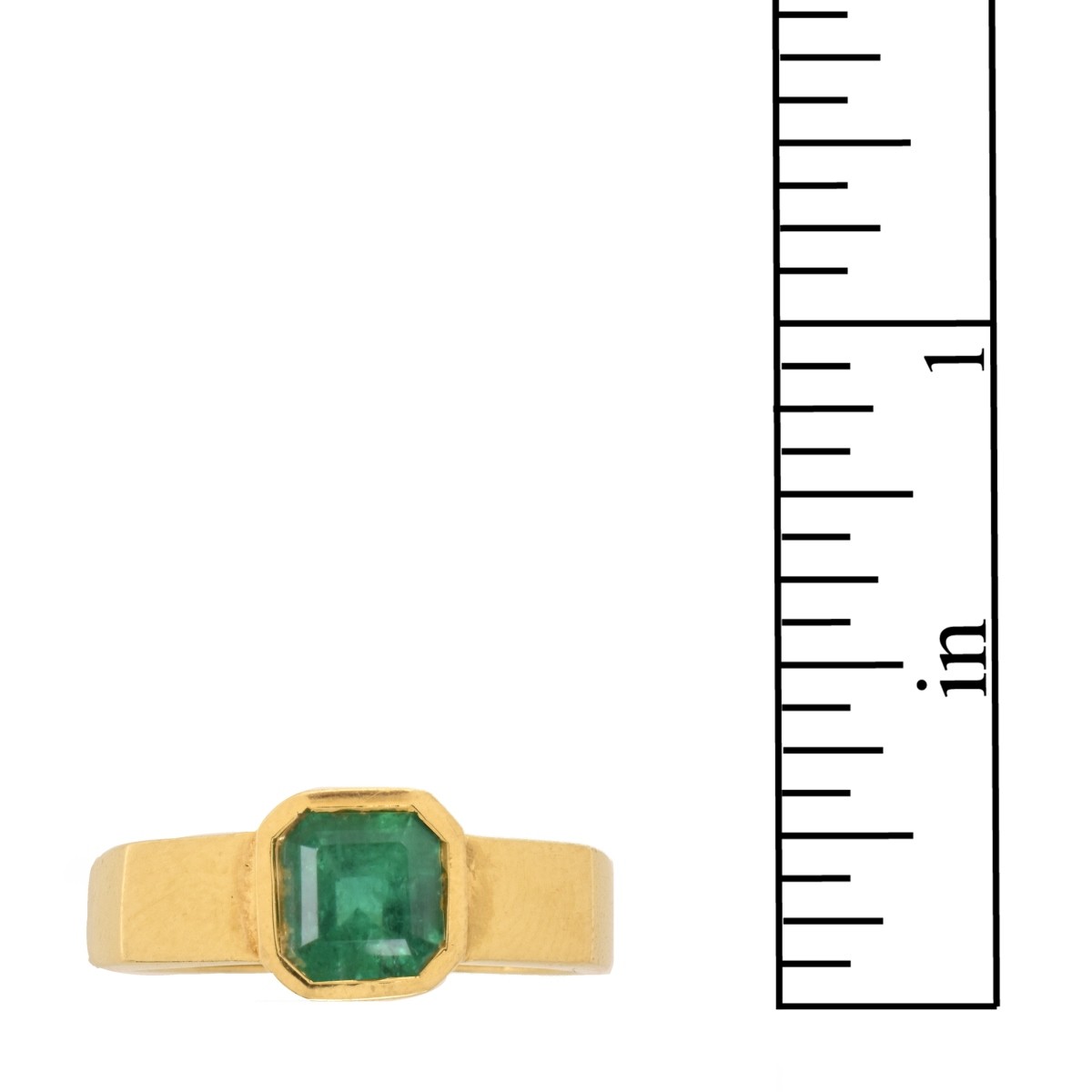 Emerald and 18K Ring