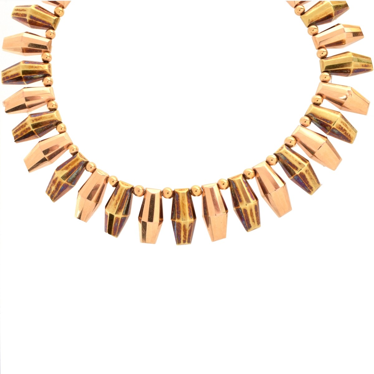 M. C. Mossalone 14K Fringe Necklace