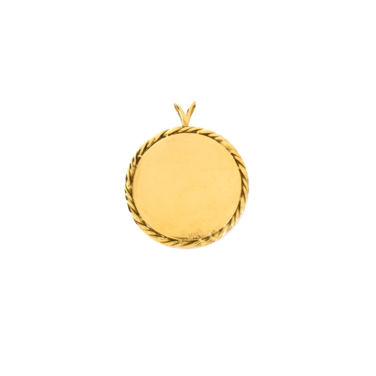 14K Taurus Pendant