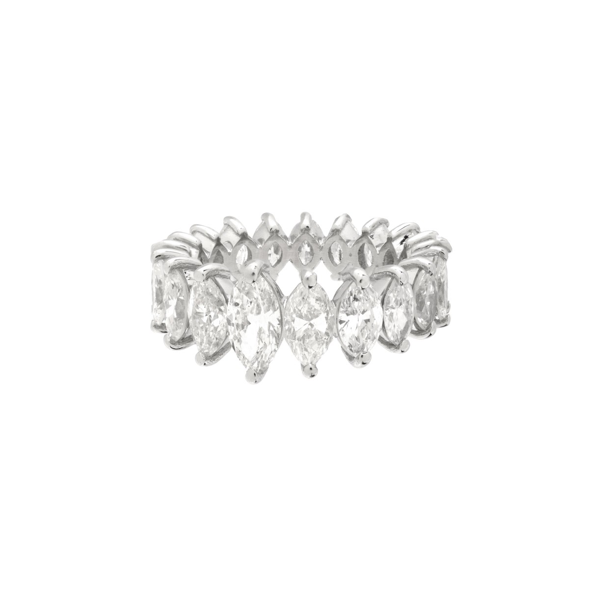 Diamond and Platinum Eternity Band