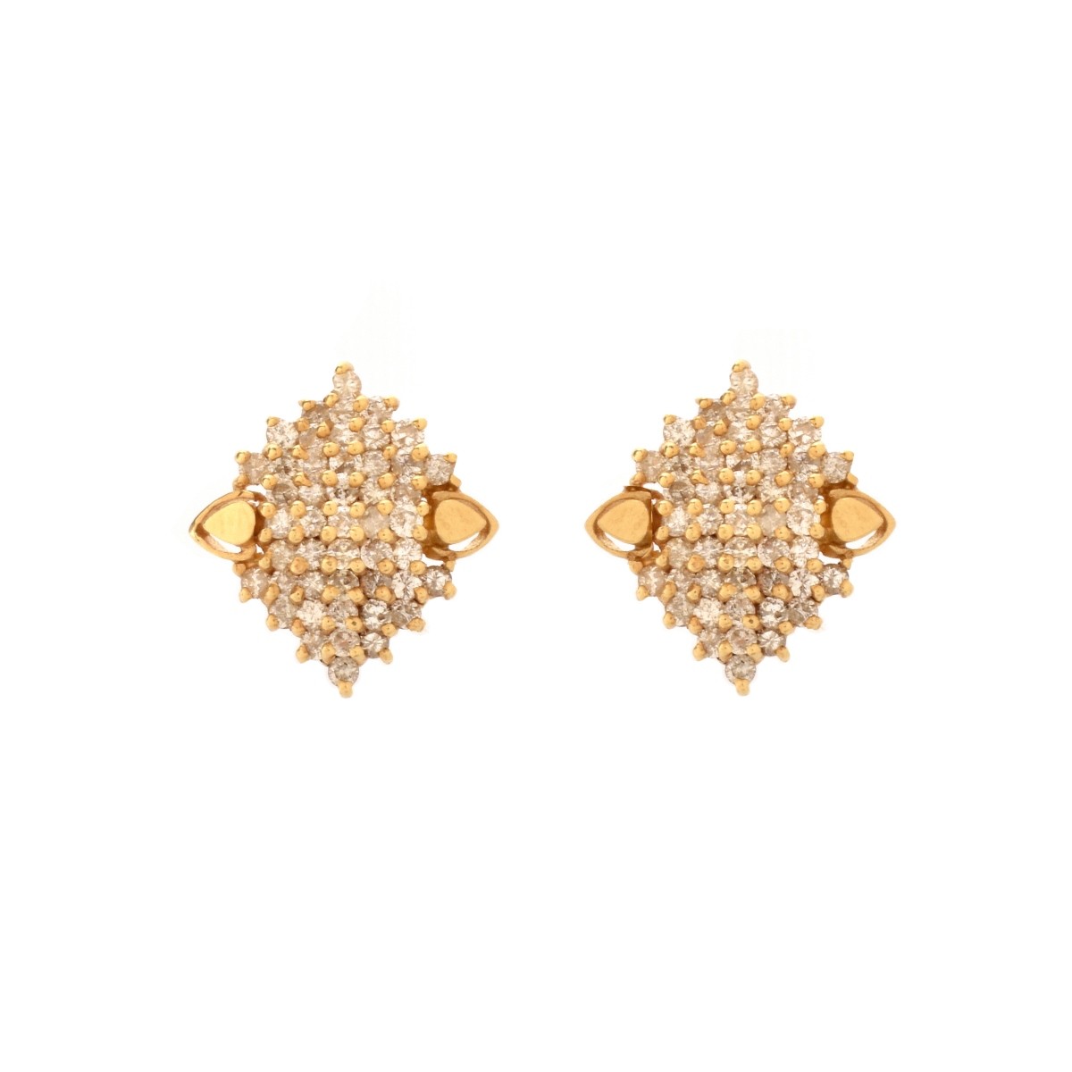 Diamond and 14K Earrings