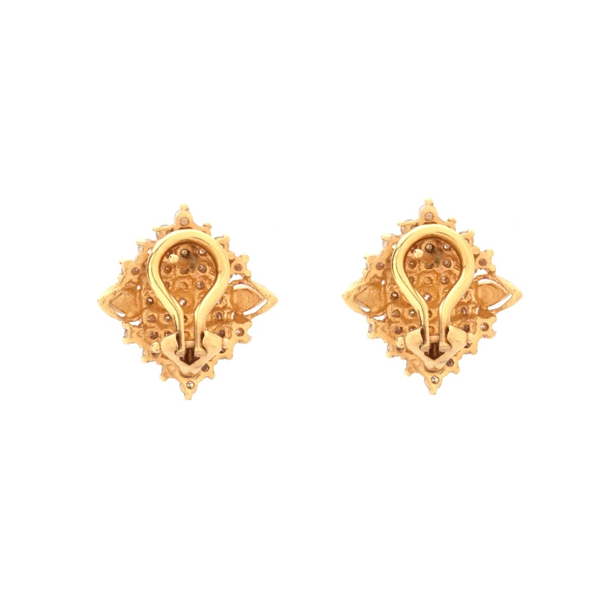 Diamond and 14K Earrings