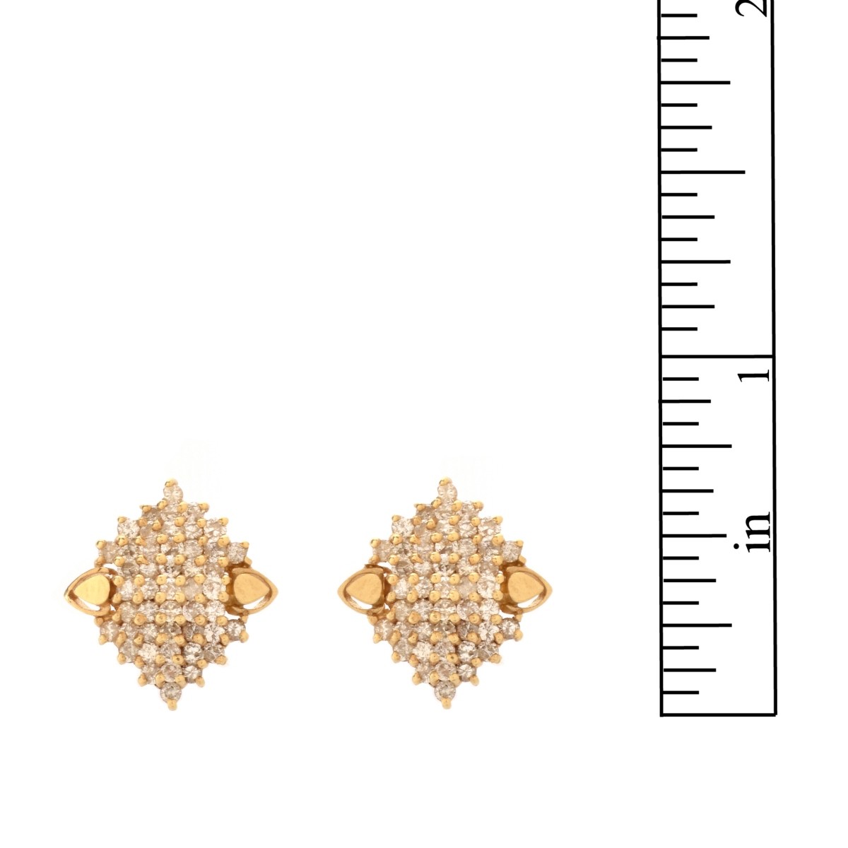 Diamond and 14K Earrings