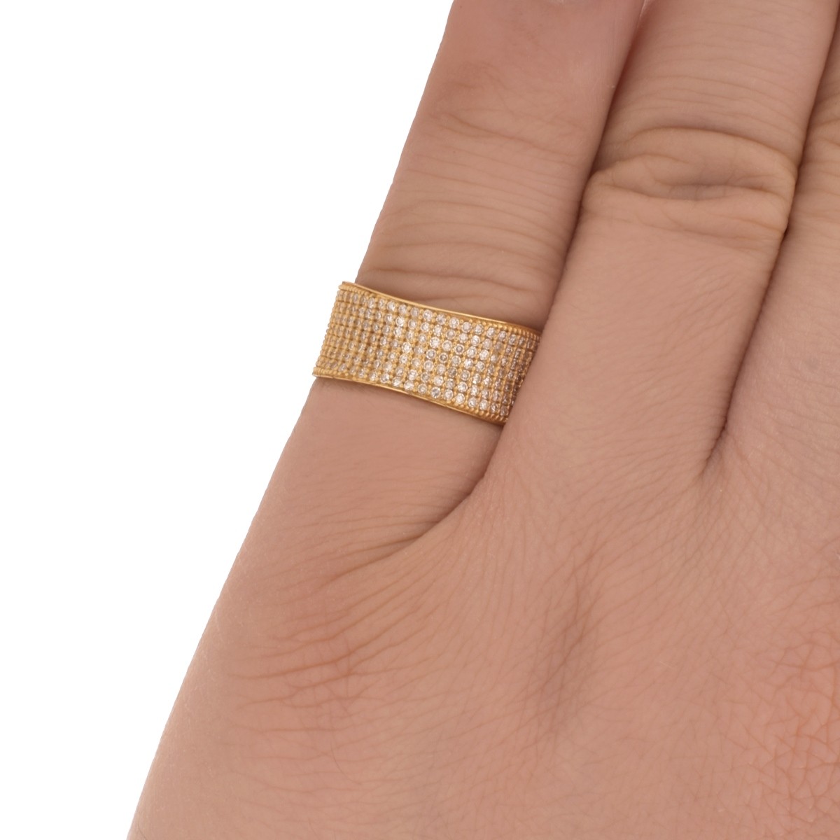 Diamond and 18K Ring