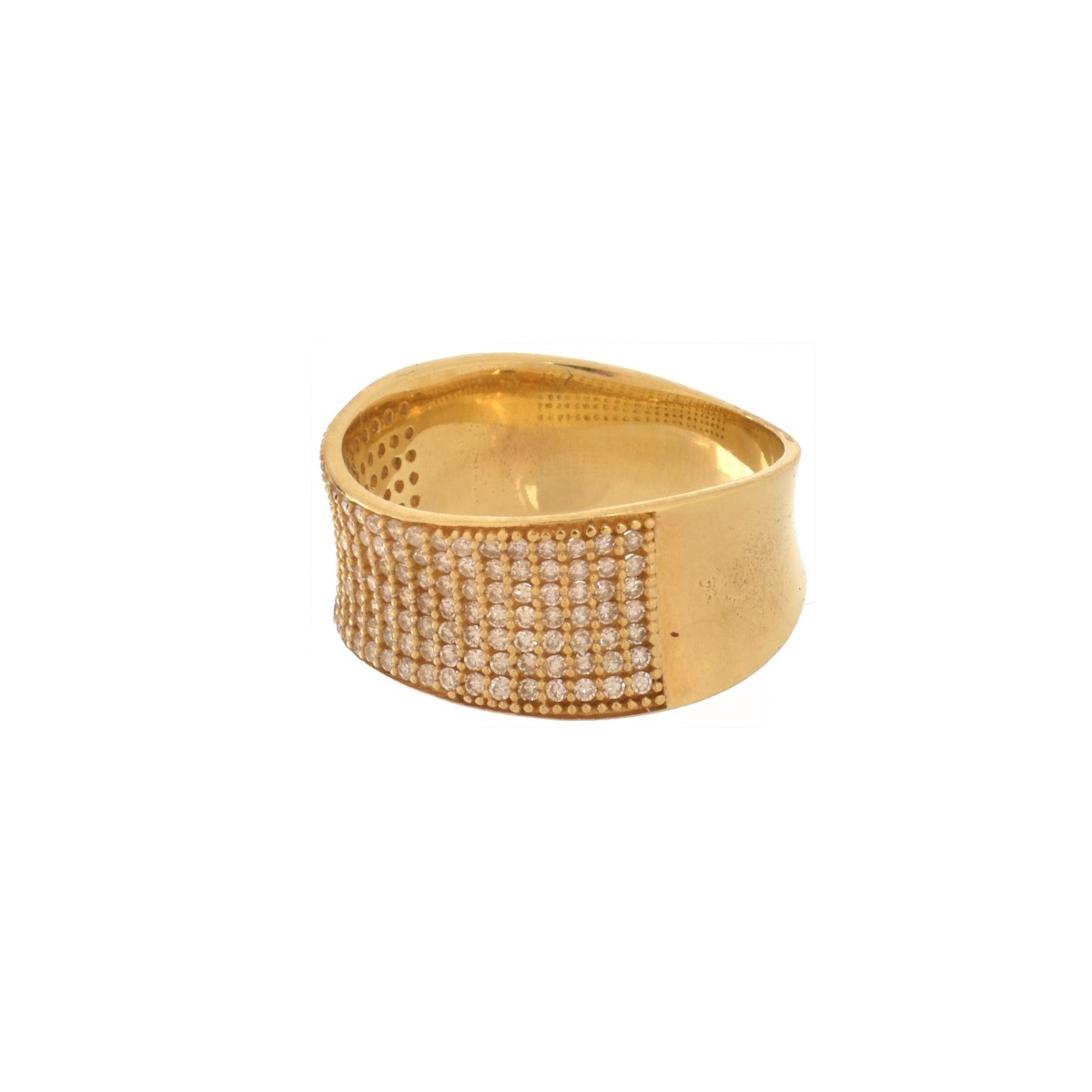 Diamond and 18K Ring