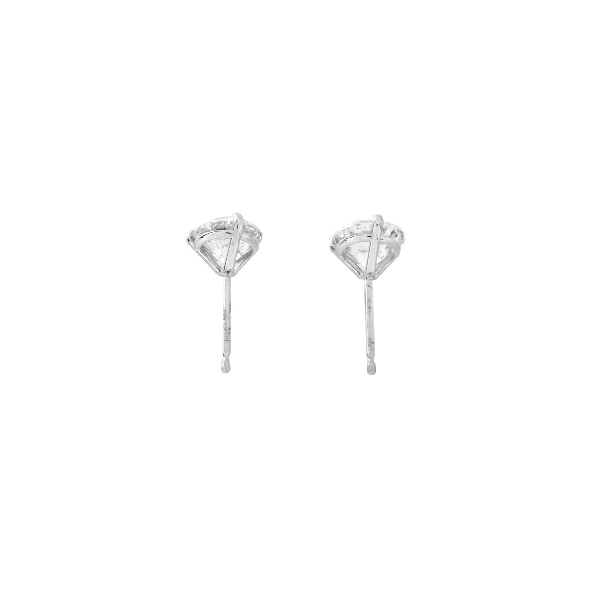 Diamond and 14K Ear Studs