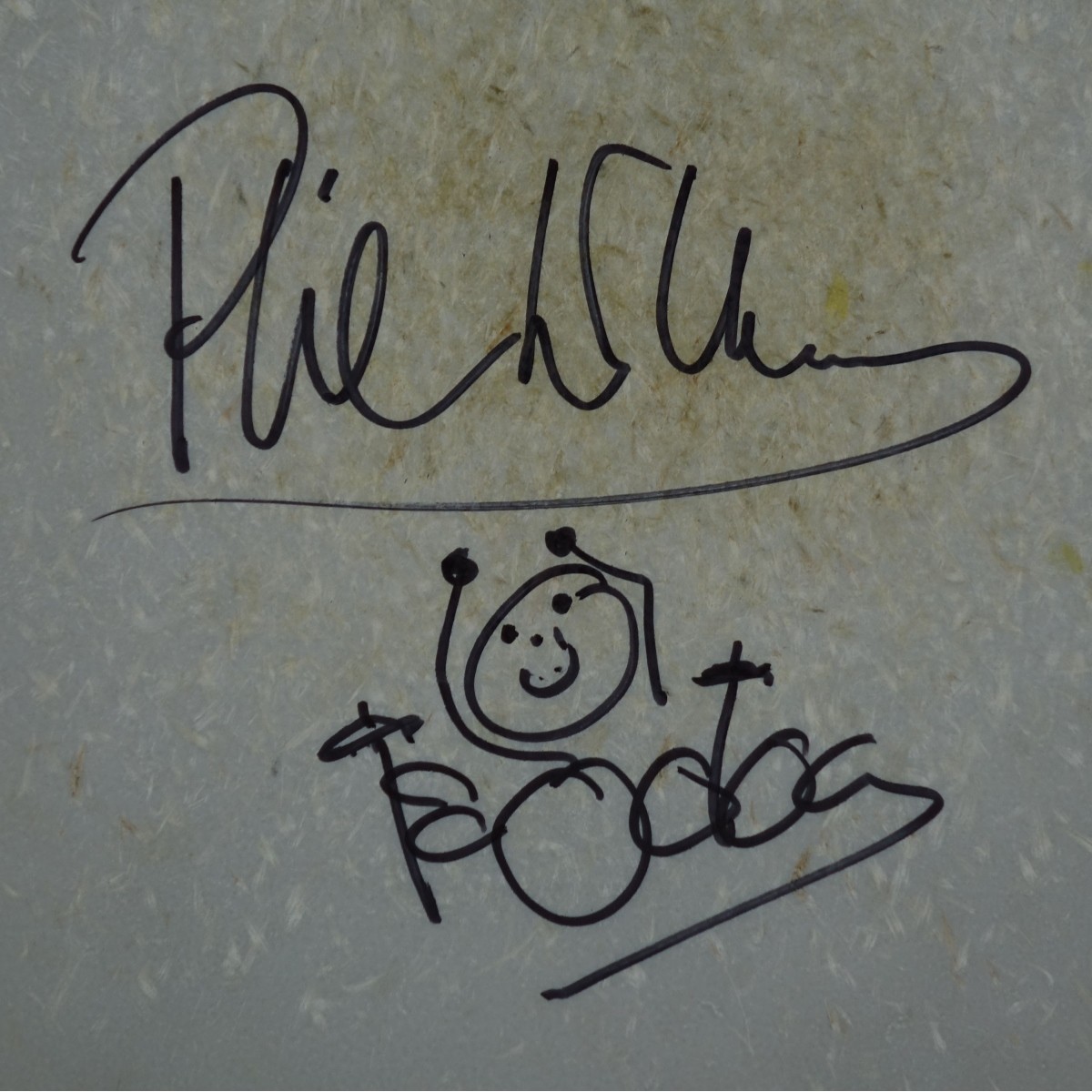 Phil Collins Autographed Drum Head