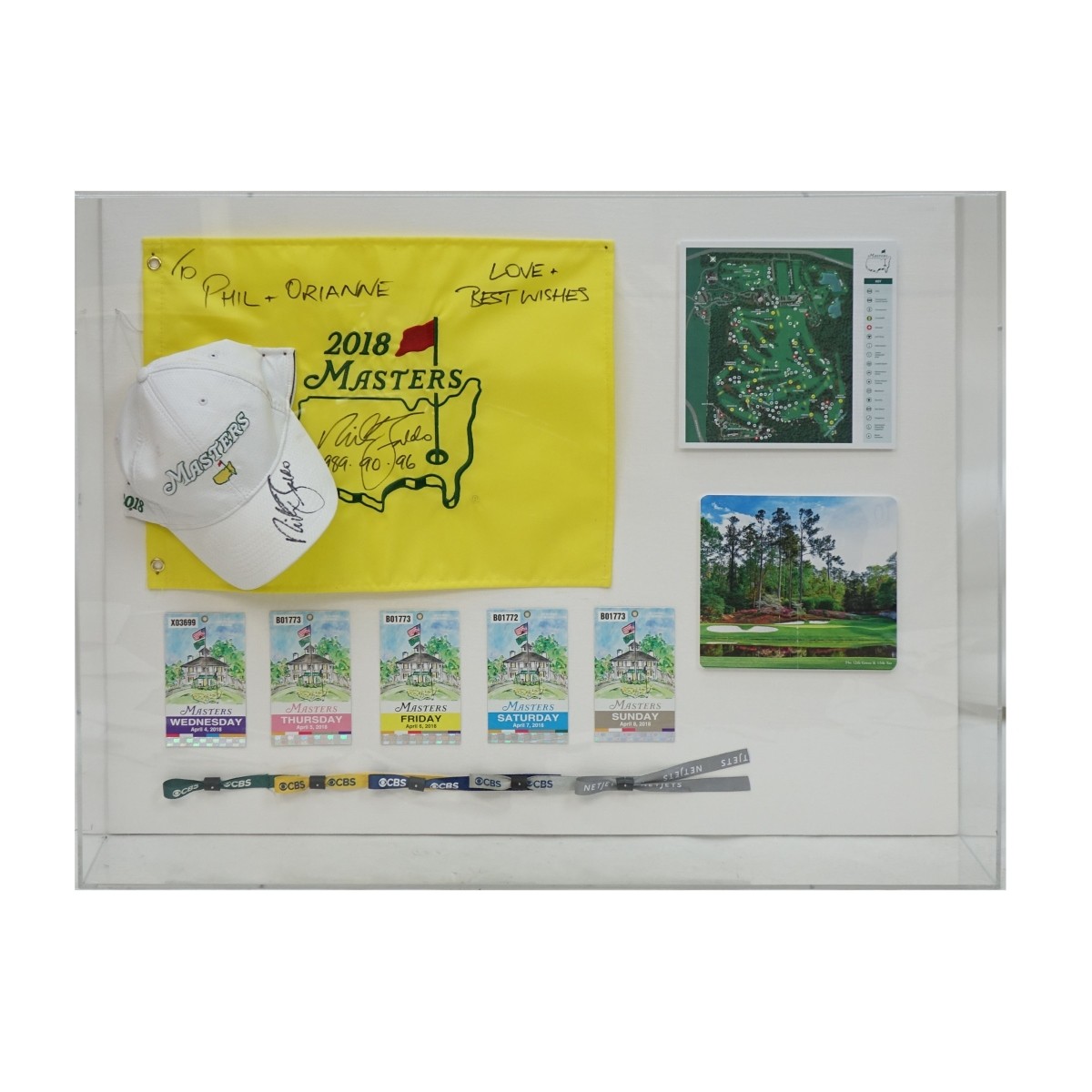 Nick Faldo Signed 2018 Masters Memorabilia