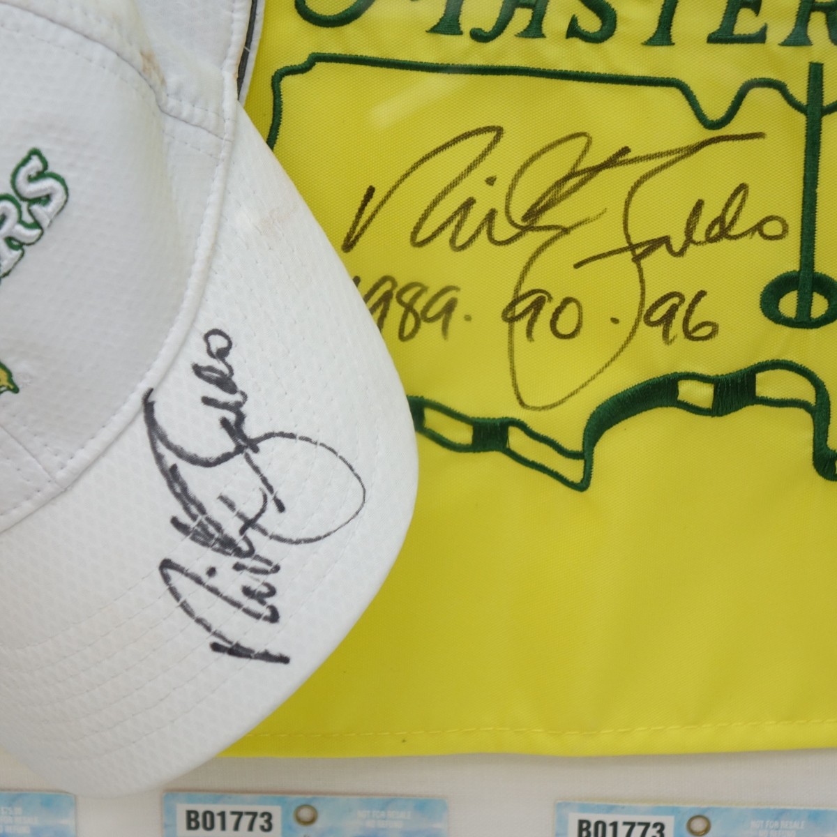 Nick Faldo Signed 2018 Masters Memorabilia