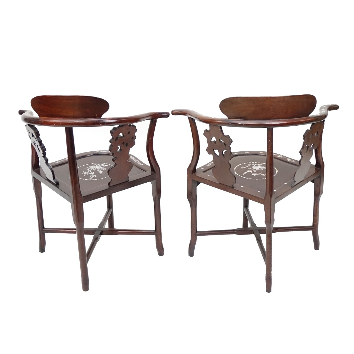 Pair of Chinese Corner Chairs