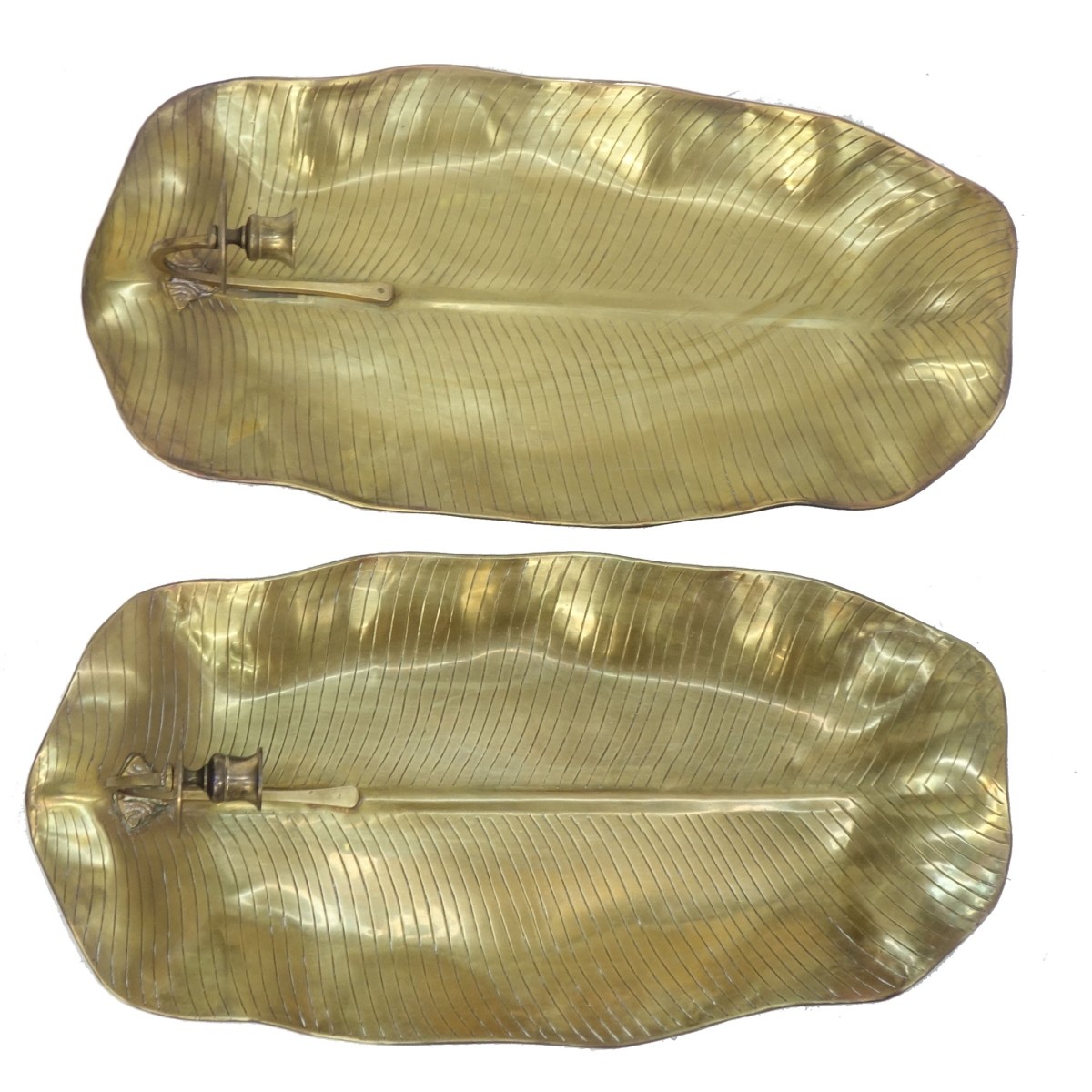 Pair of Brass Sconces