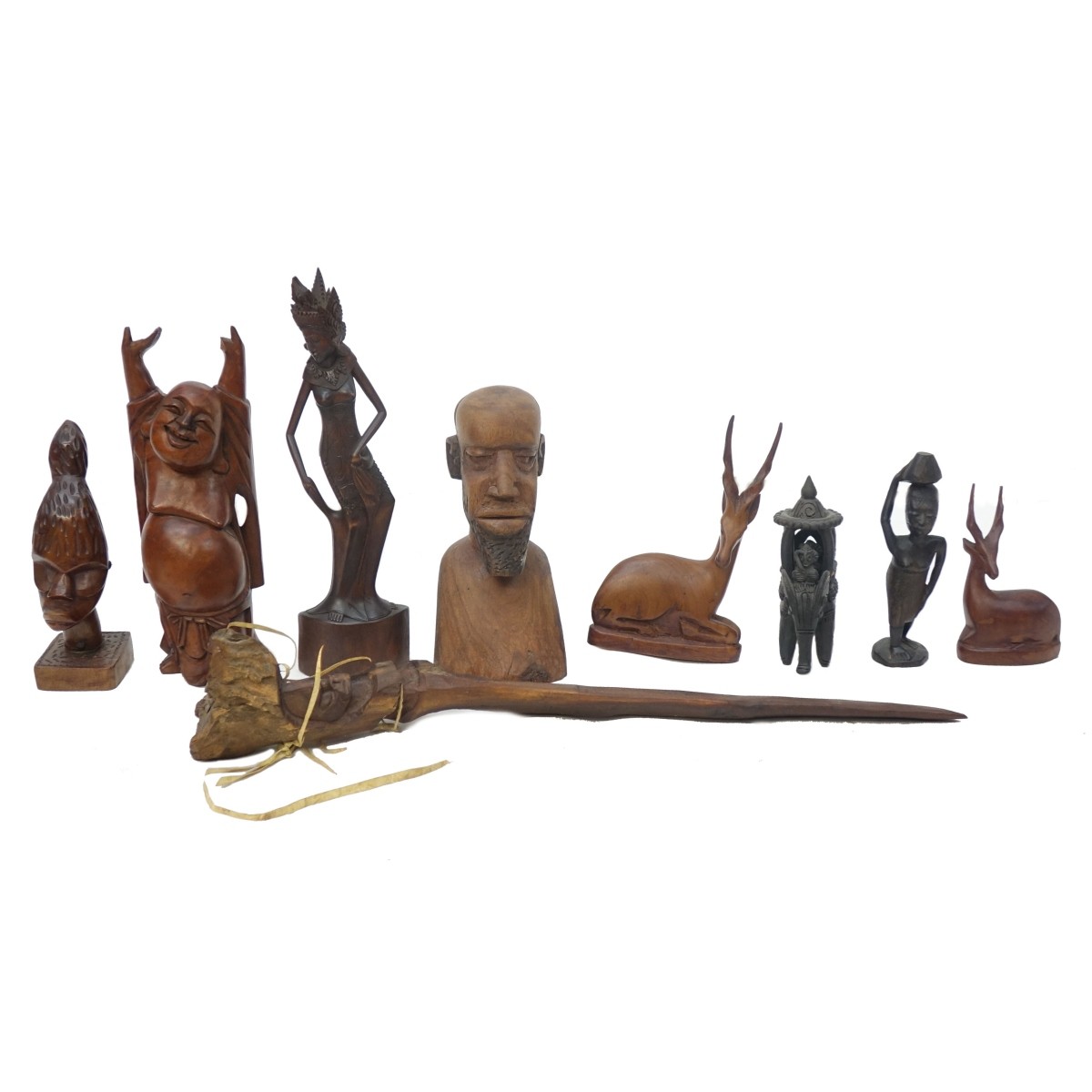 Assorted Wood Carved Figures