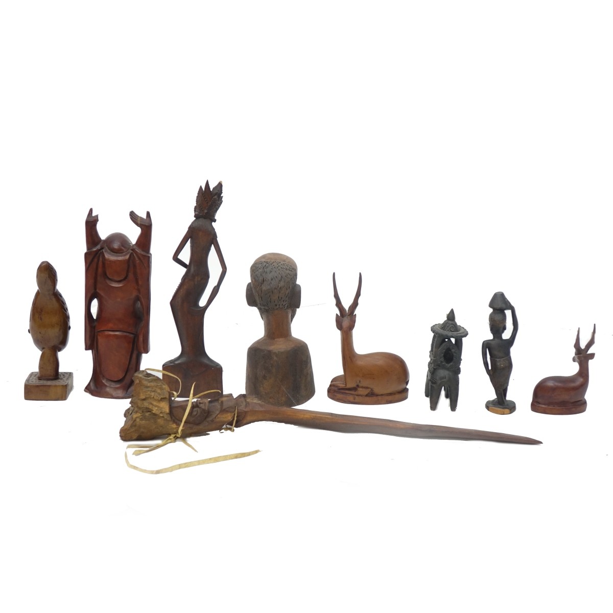 Assorted Wood Carved Figures