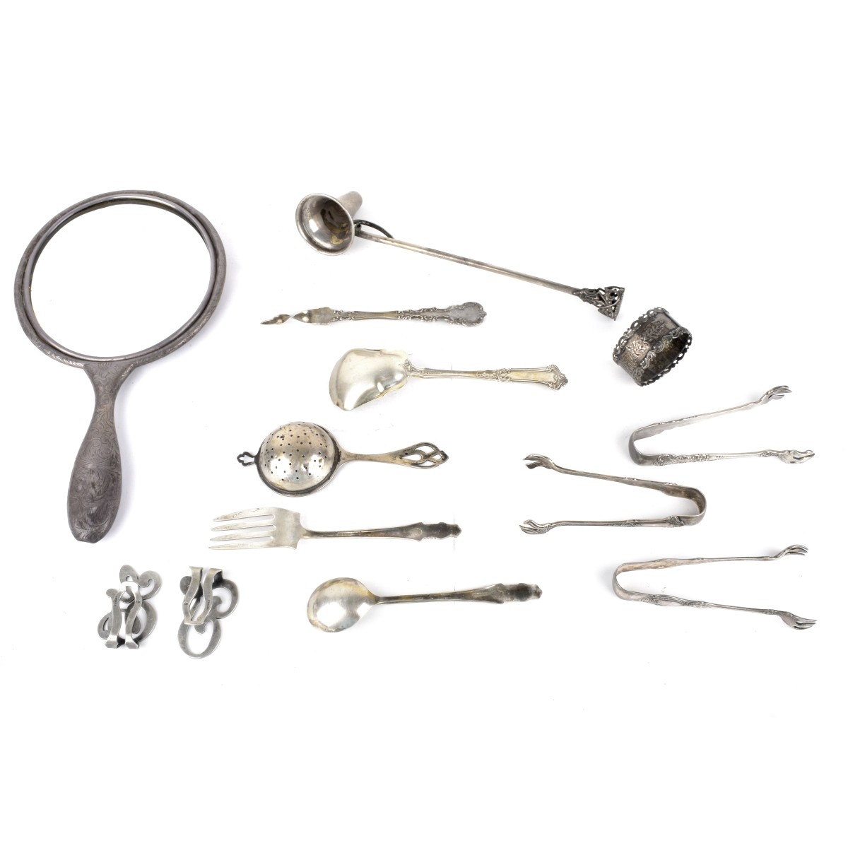 Assorted Sterling & 900 Silver Tableware