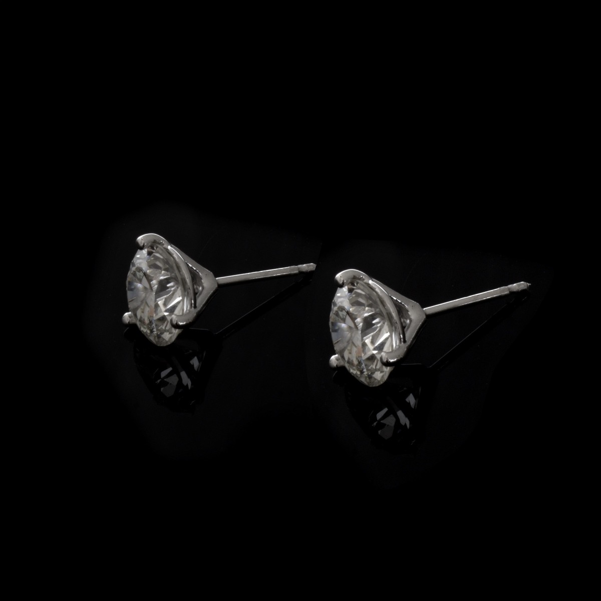 GIA 3.38ct TW Diamond Ear Studs