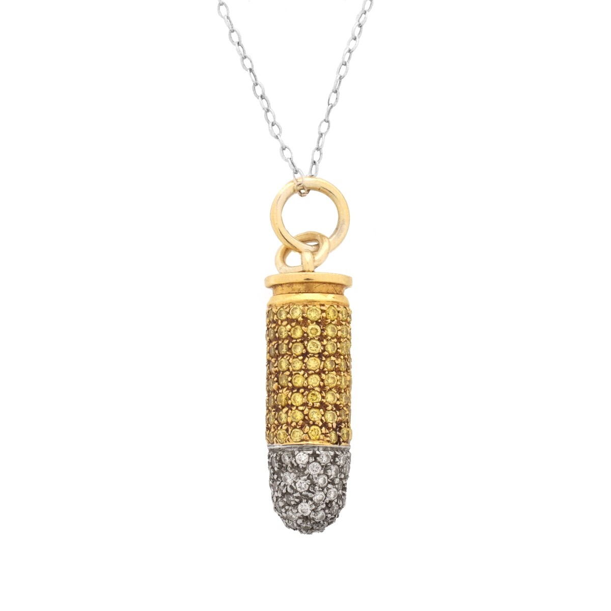 Diamond and 18K Pendant