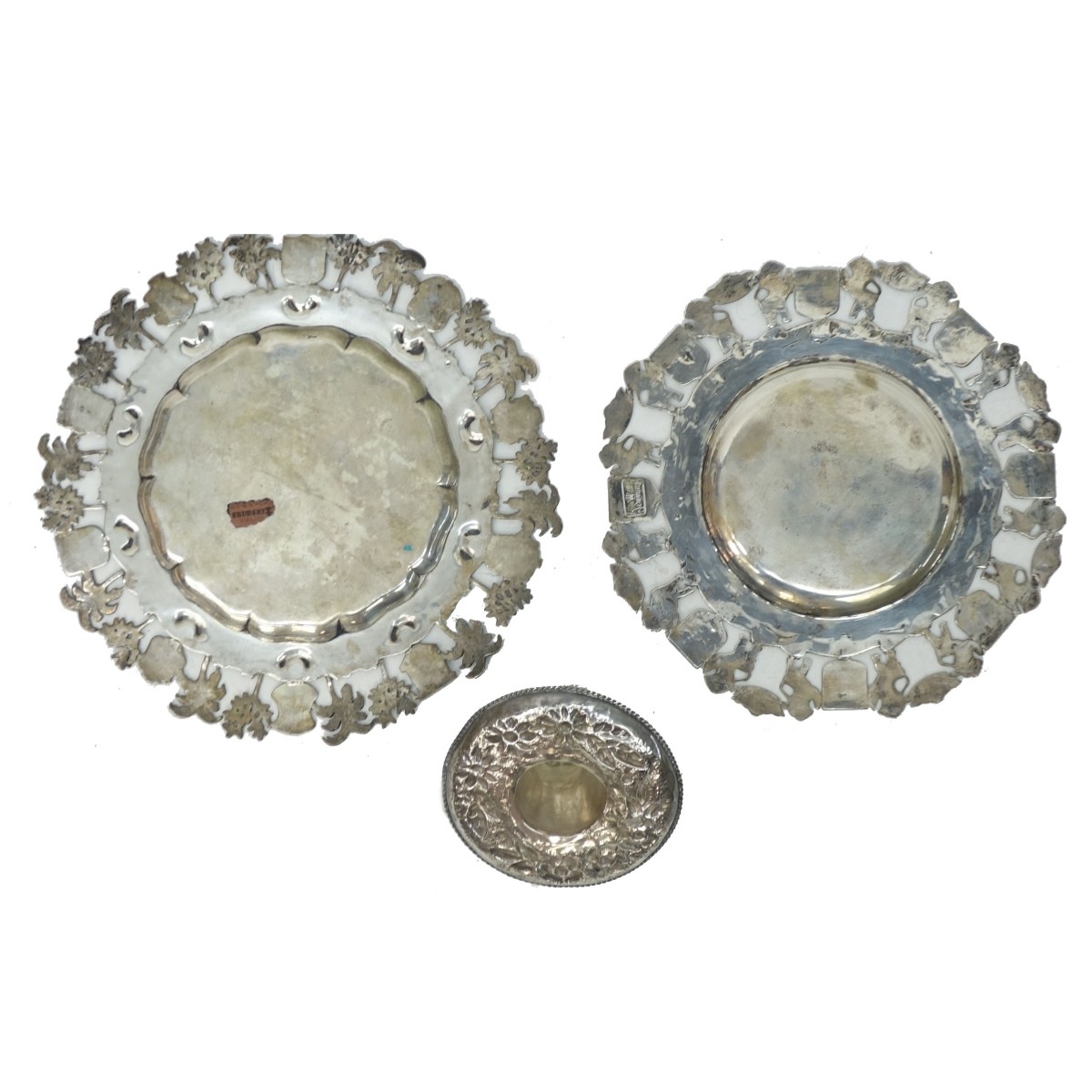 900 Silver Silver Platters & Silver Sombrero