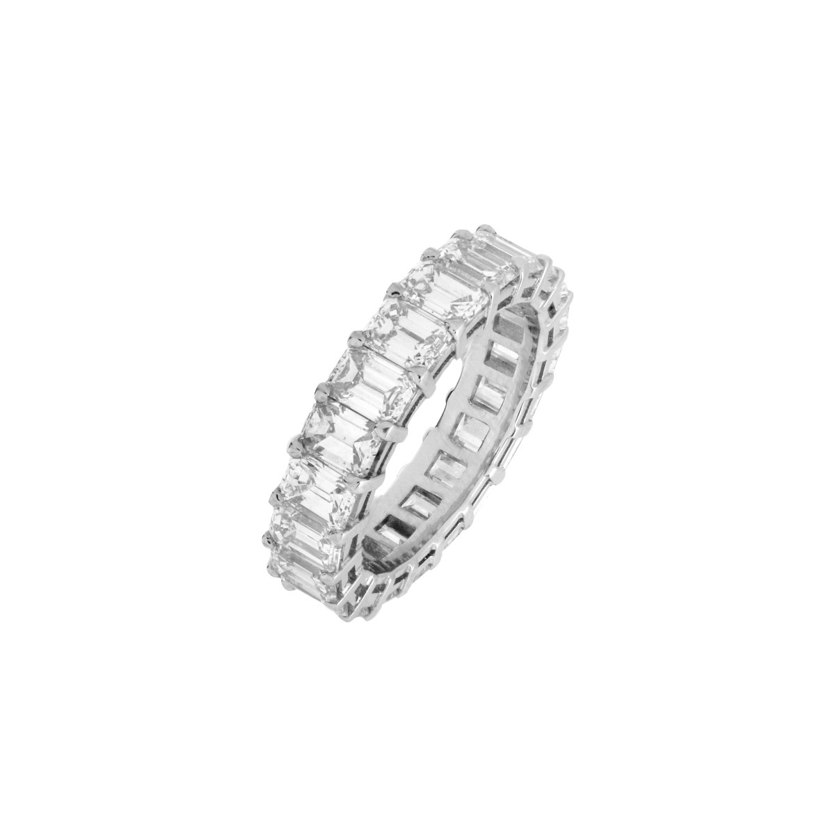 Diamond and Platinum Eternity Band