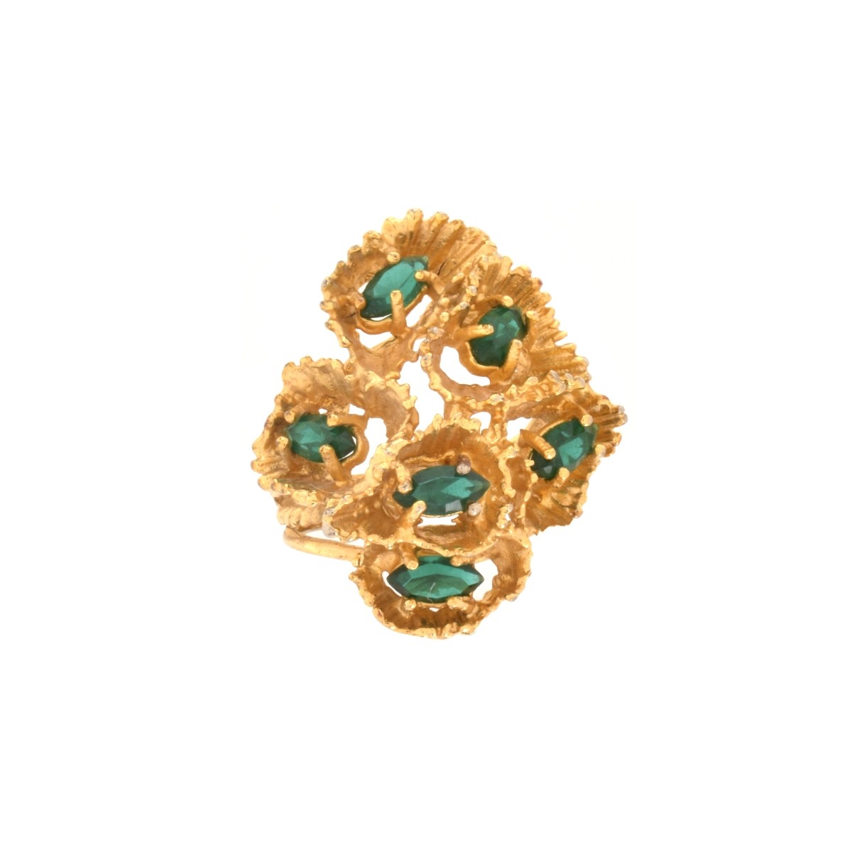 Gemstone and 18K Ring