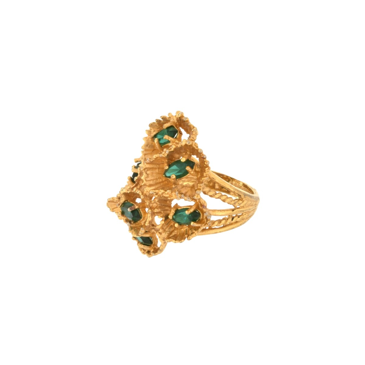 Gemstone and 18K Ring