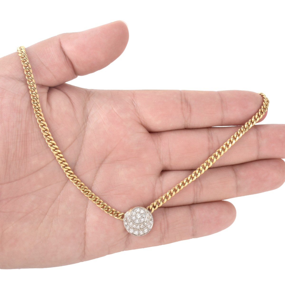 Diamond and 14K Necklace