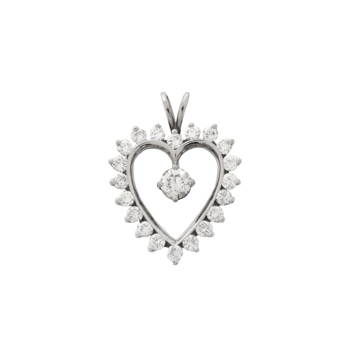 Diamond and 14K Pendant