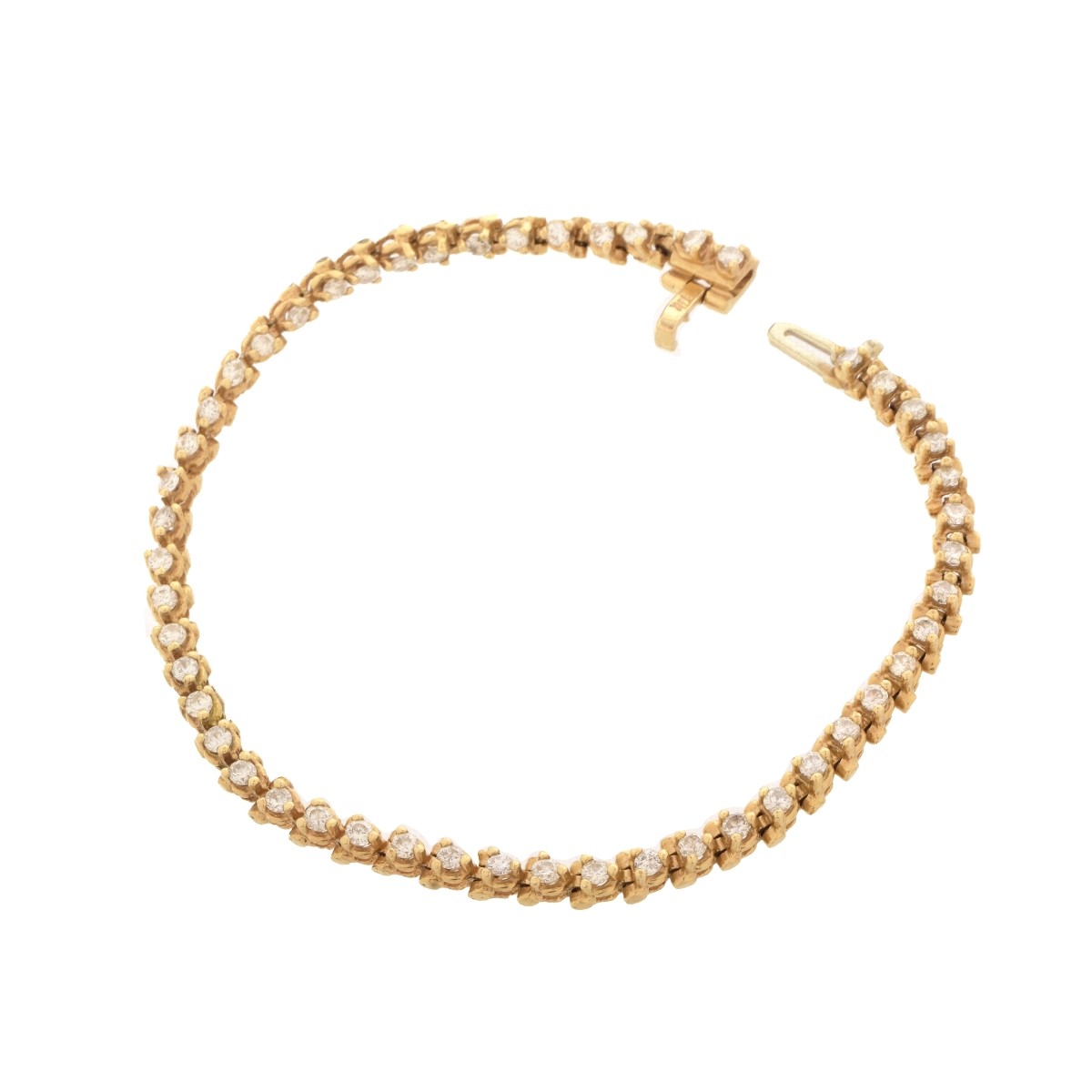 Diamond and 14K Bracelet