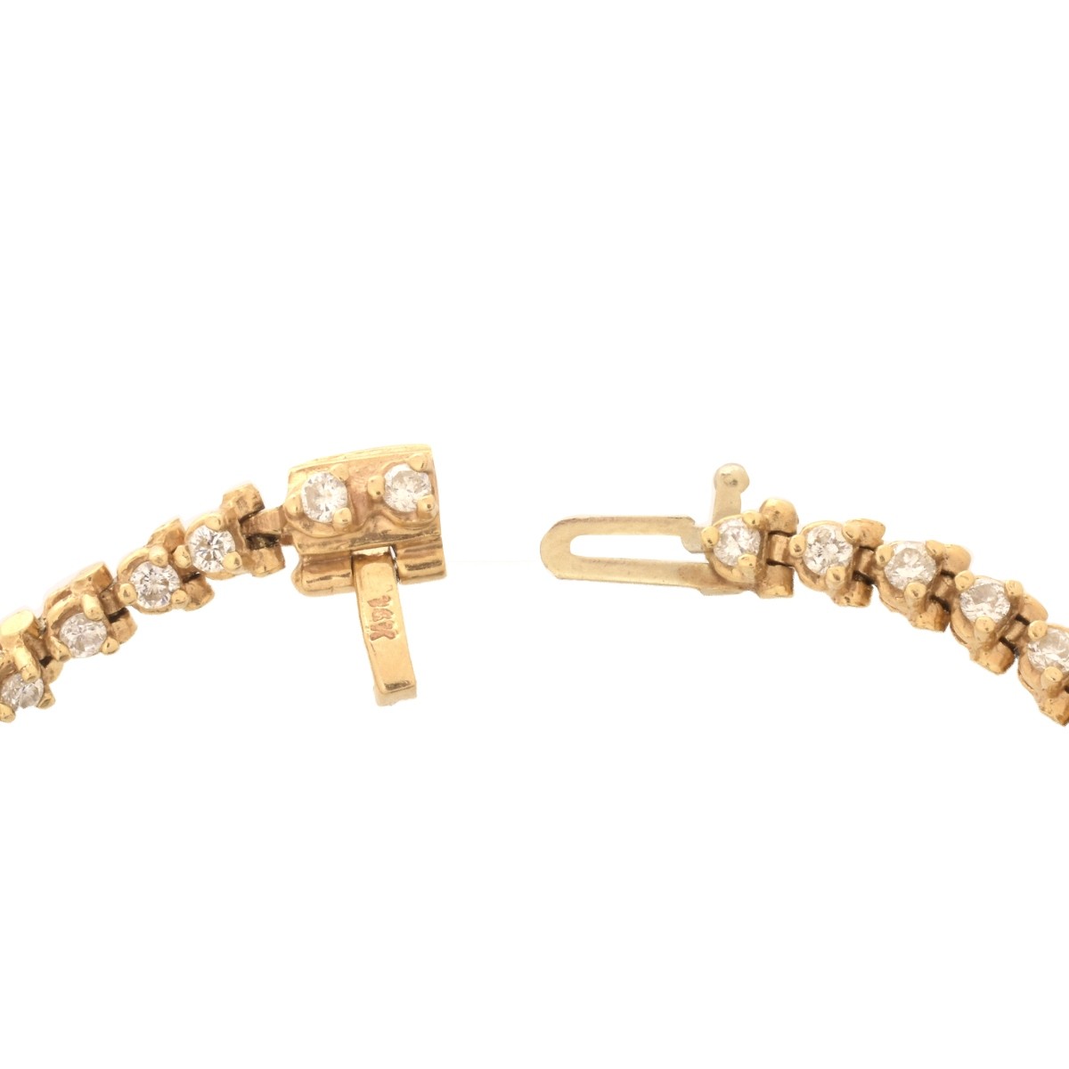 Diamond and 14K Bracelet