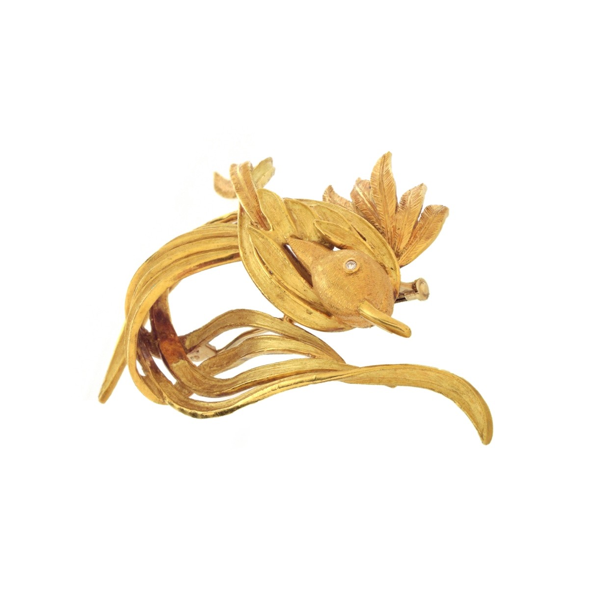 18K Bird Brooch