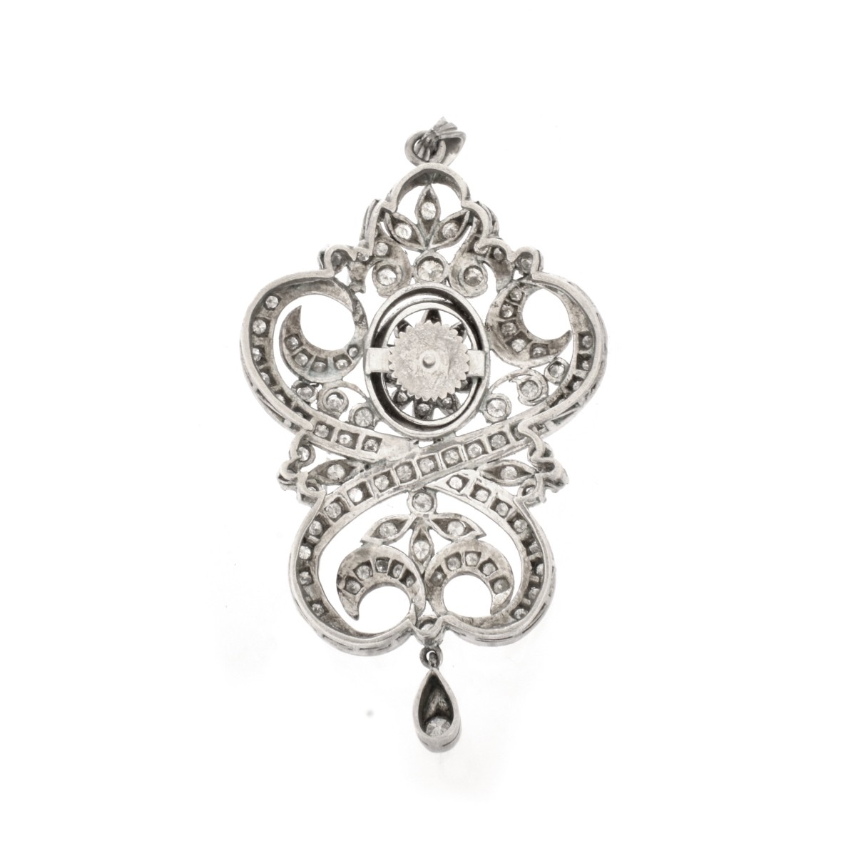 Diamond and Silver Pendant