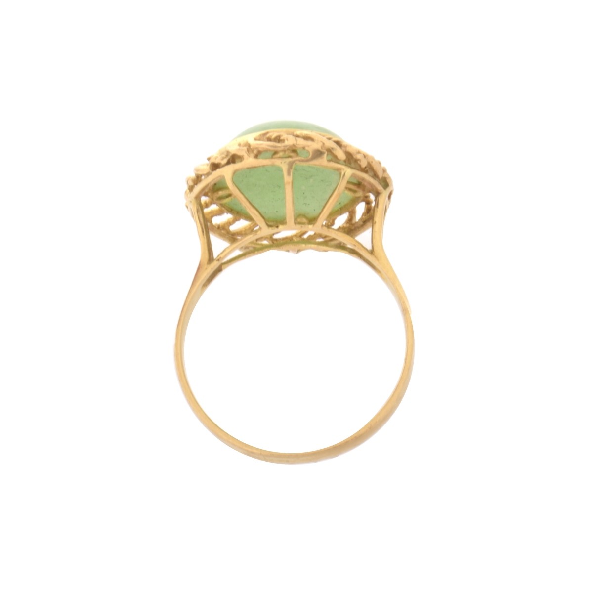 Jade and 14K Ring