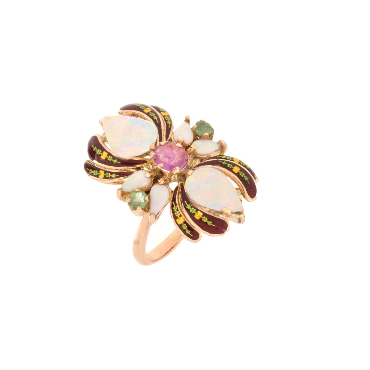 Gemstone and 14K Ring