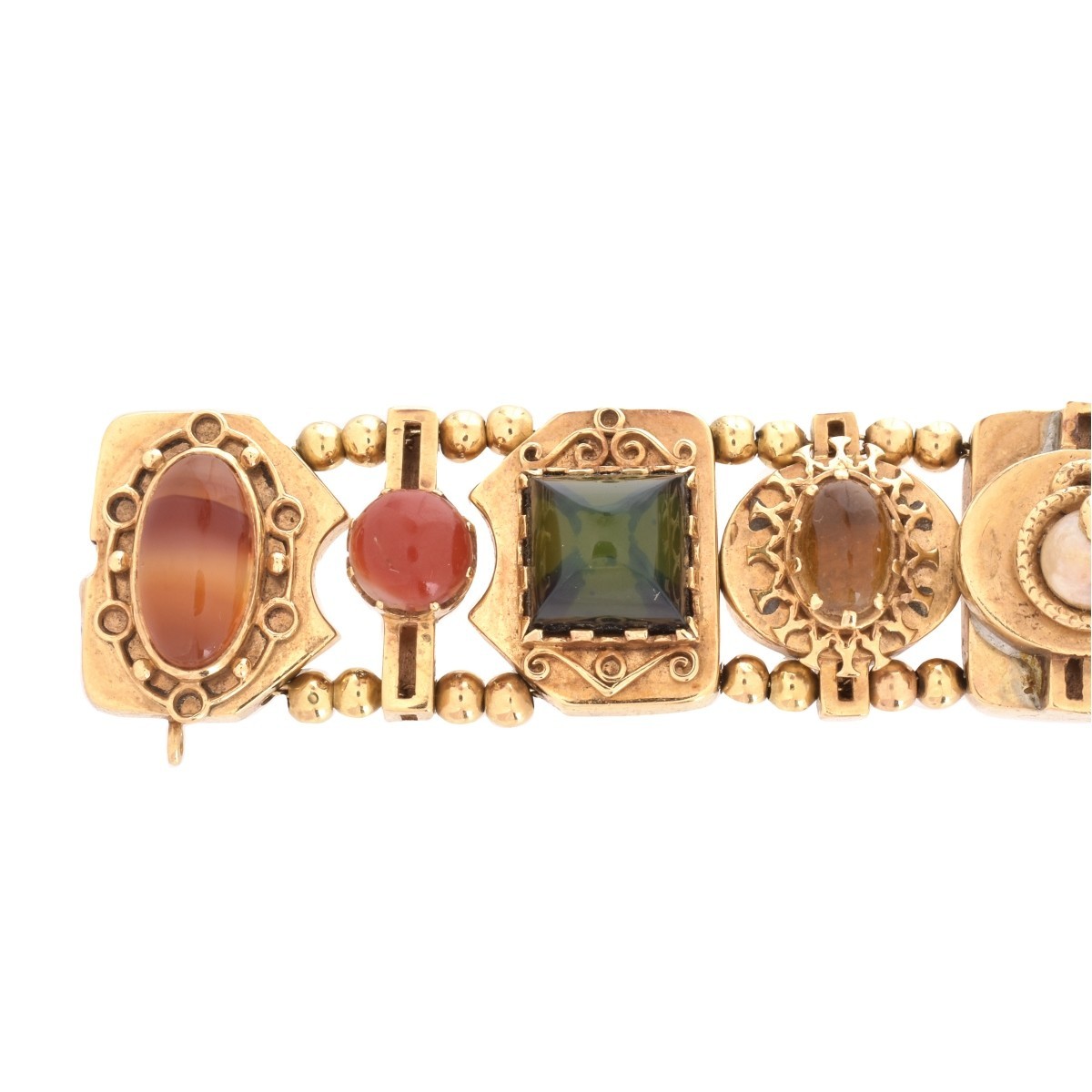 Multi Gemstone and 14K Bracelet