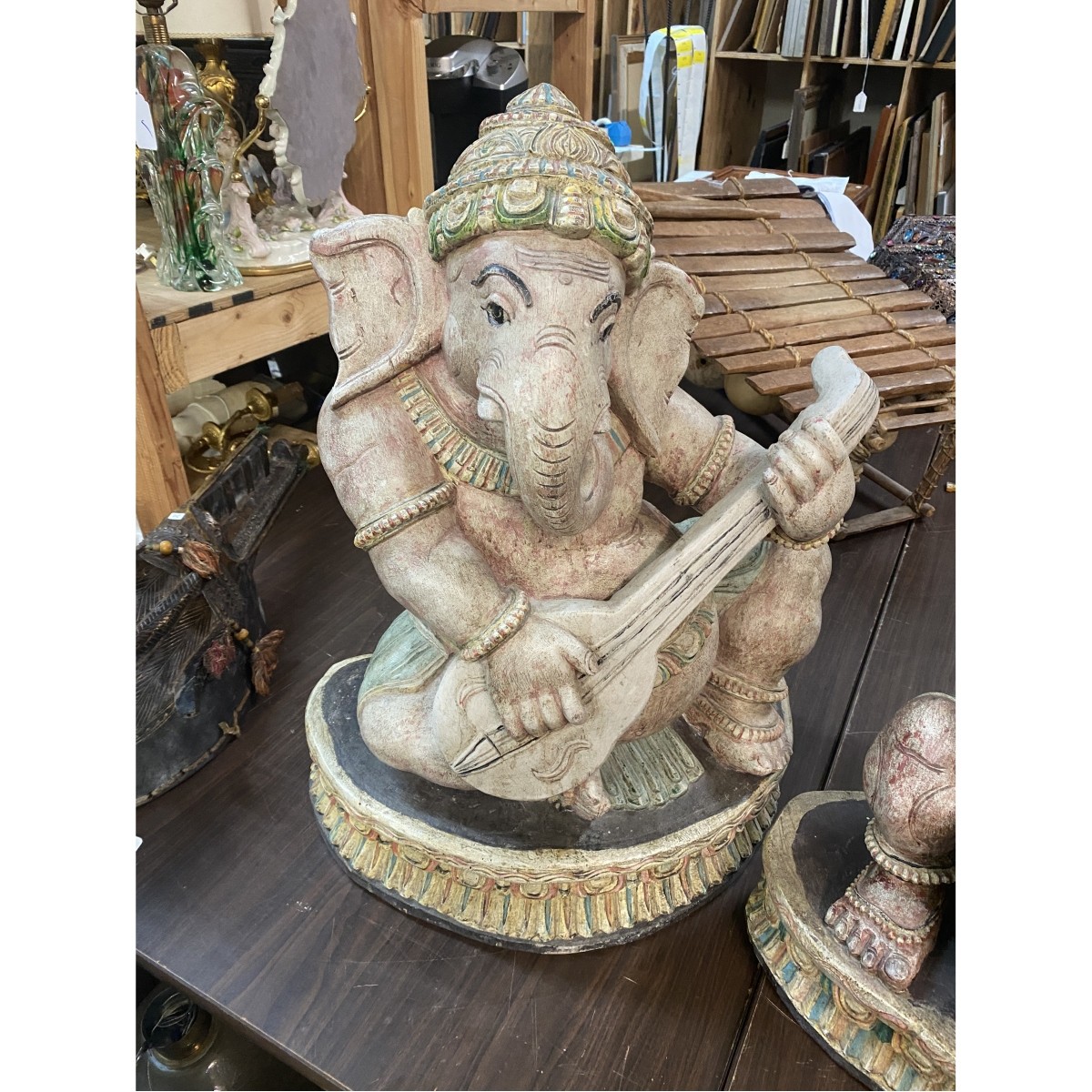 Pair of Thai Ganesha Sculptures