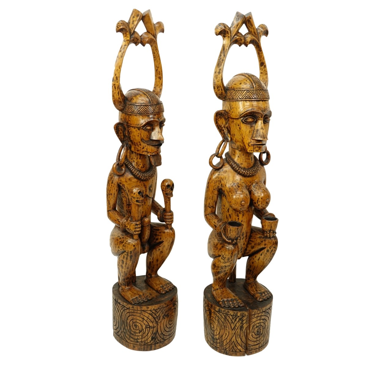 Pair of Fertility Sculptures