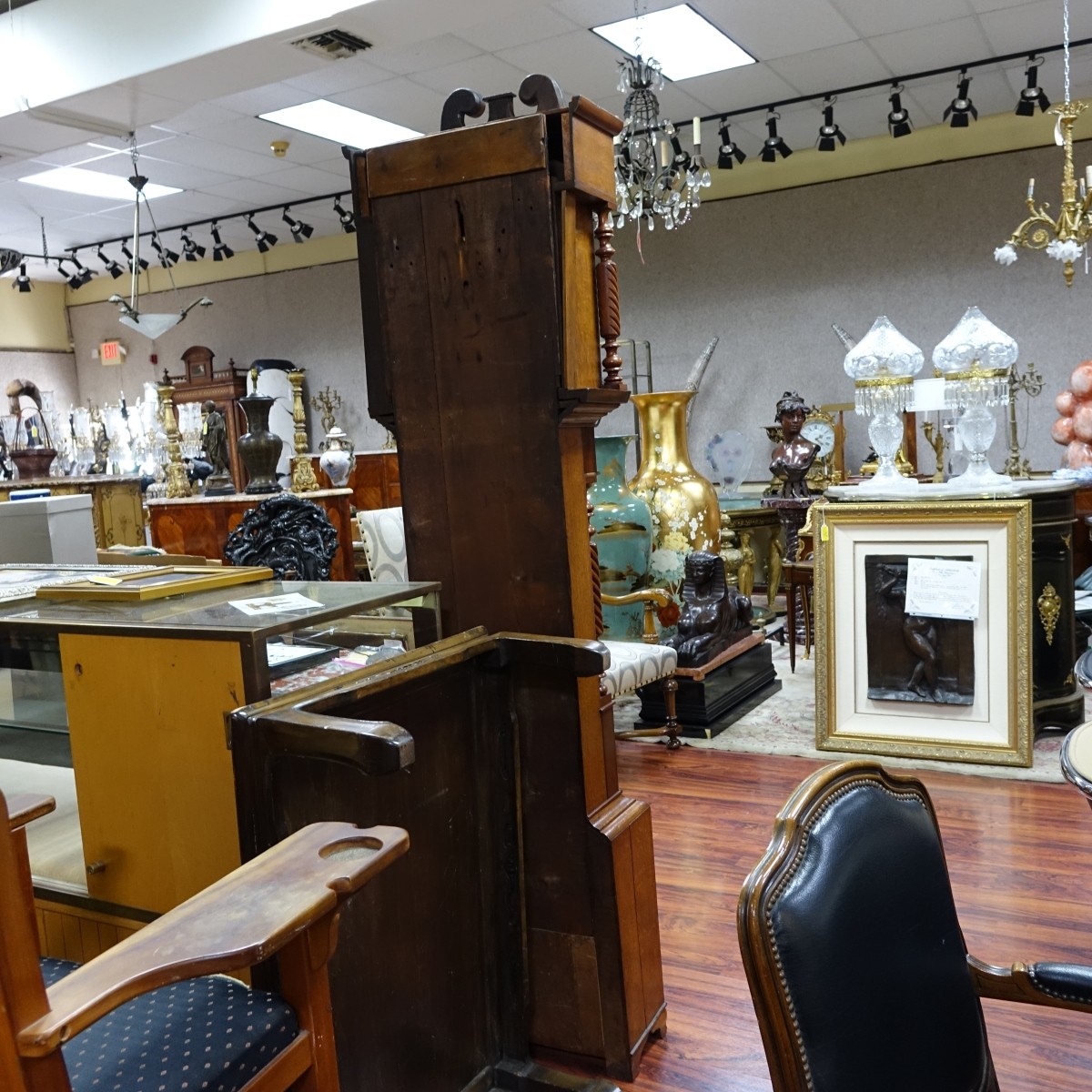 Antique English Tall Grandfather Clock