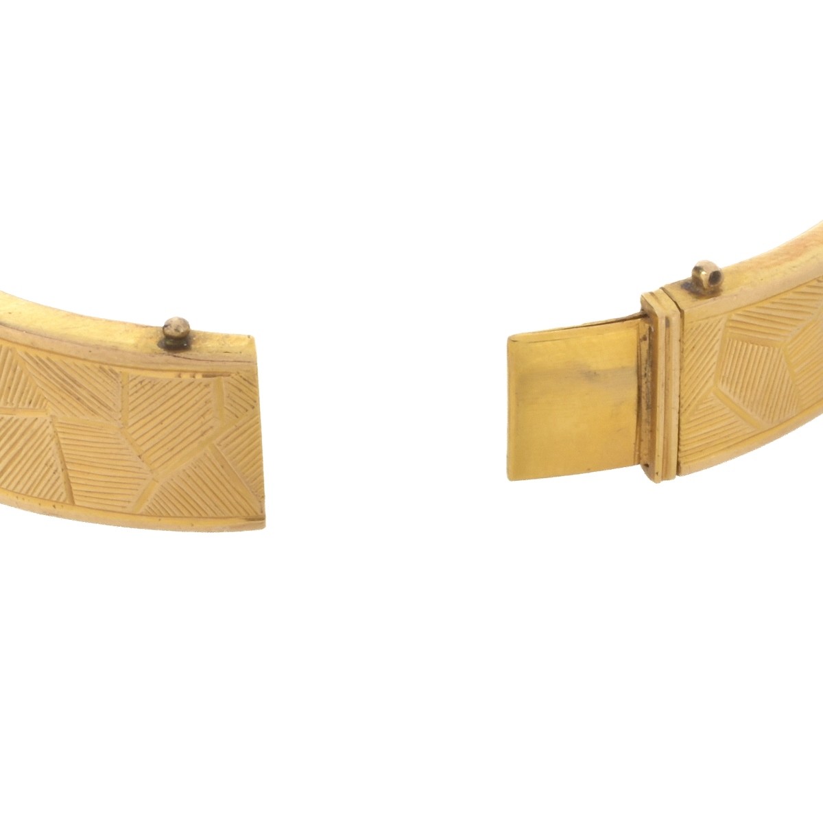 Diamond and 14K Bangle Bracelet